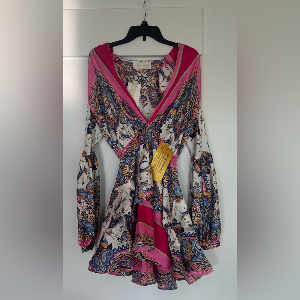 ✨Bedouin Mini Dress in Pink and Multi ✨